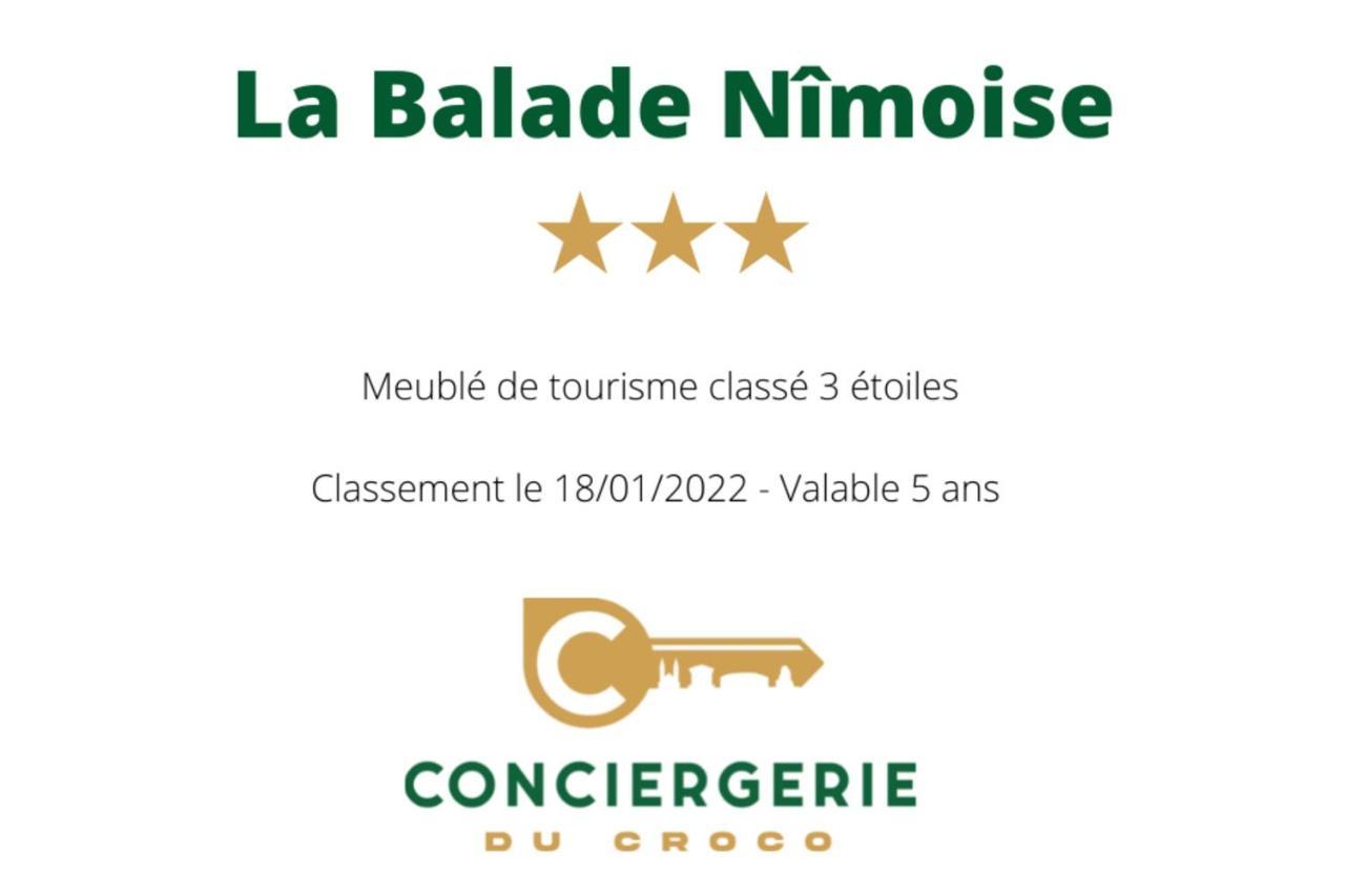 La Balade Nimoise Center Car Park Ac Apartment Nimes Bagian luar foto